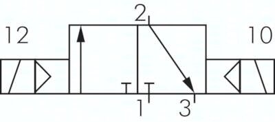 Elektrozawór 3/2 G 1/8 bistabilny, 24 V DC