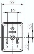 Cewka elektromagnetyczna wielkosc wtyczki 1 (DIN / EN - B), 230 V AC