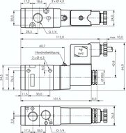 Elektrozawór 3/2 G 1/4 (NC), 24 V DC