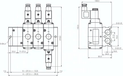 Zaślepka do płyty zaworowej 3-drogowej MF6300