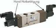 5/3-drogowy zawór elektromagnetyczny G 1/2" napowietrzony, 230 V AC