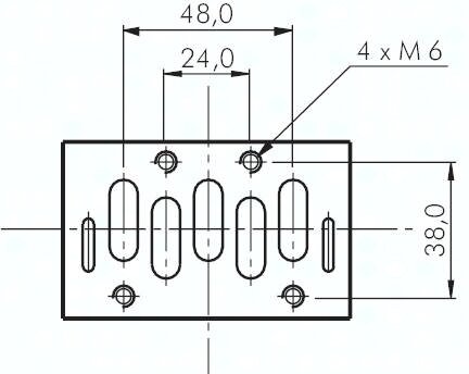 Elektrozawór ISO 2 5/3, w poł. środkowym odcięty, 12 V DC