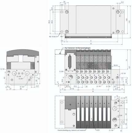 Wyspa zaworowa RE 46, n=12, Profibus DP