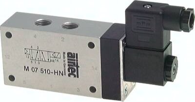 Elektrozawór 5/2 G 1/2", powrót sprężyną, 24 V AC 