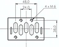 Elektrozawór 5/2 ISO 2, bistabilny, 12 V=