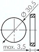 Zawór mechaniczny 3/2 G1/4, przycisk grzybkowy czarny