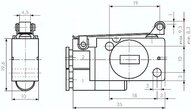 Zawór sterowany dźwignią z rolką 3/2 (NC) do przewodu 4 mm