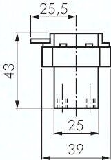 Zawór podstawowy do montażu tablicowego 3/2 M5, otwór 22 / 30 mm