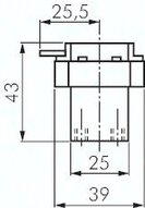 Zawór podstawowy do montażu tablicowego 3/2 M5, otwór 22 / 30 mm