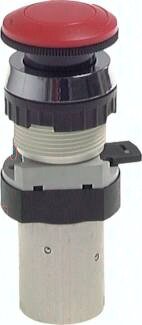 Zawór do montażu tablicowego 5/2 M5, otwór 30 mm, przycisk stop awaryjny