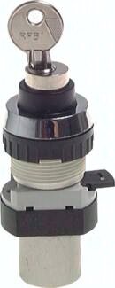 Zawór do montażu tablicowego 3/2 M5, otwór 22 mm, przycisk z zamkiem