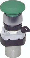 Zawór do montażu tablicowego 3/2 M5, otwór 22 mm, przycisk grzybkowy czarny