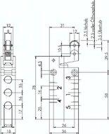 Zawór mechaniczny sterowany dźwignią z rolką jednokierunkową 5/2 G 1/8