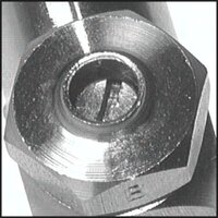 Zawór dławiąco-zwrotny ze stali nierdzewnej, M5, dławienie na wylocie