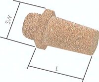 Tlumik G 1/2", spiek brazu, szesciokat