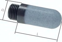 Tlumik z tworzywa sztucznego (PE, spiekany), G 3/4"