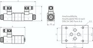 Zawory 4/3-drogowe, gwint norm. 6 (Bosch-Rexroth) E tlok, 230 V AC