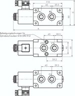 Elektrozawór hydrauliczny 6/2,  G 1/2", 24V DC