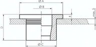 Przepust z elastomeru dla rury 6 mm