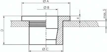 Przepust z elastomeru dla rury 20 mm