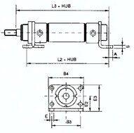 Łapa do siłownika okrągłego D63