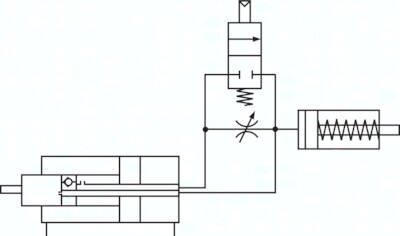 Siłownik z hydrauliczną regulacją prędkości, D63x200, (XLB63/200LXXA) - Air-Com