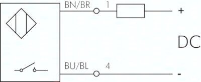 Elektr. wylacznik cylindrowy Podwójny przewód czujnika Solid-State