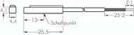 Wylacznik cylindrowy do cylindra SES- LCDQ (Podwójny przewód Reed)