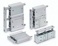 Siłownik kompaktowy z podwojoną odległością prowadnic tocznych MGPWL50TF-25 SMC