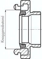 Złącze strażackie Storz do przewodu 80mm 75-B, obrotowe