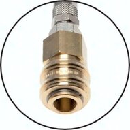 Przewód spiralny, PA 10x8 mm, z szybkozłączką i króćc., obrotowe, 5,0 m