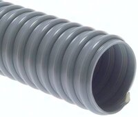 Wąż odciągowy ssący, wersja lekka, PCW-Superflex szary, 150mm