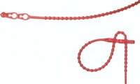 Opaska do przewodu wielokrotnego użycia, 180mm, czerwona