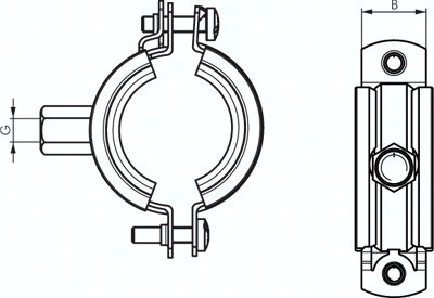 Obejma do rur 87 - 92mm, stal ocynkowana, FISCHER