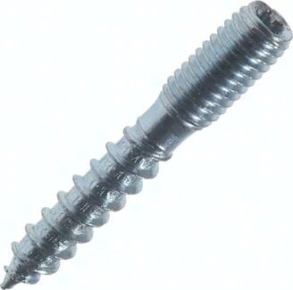 Śruba dwustronna M8x80, stal ocynkowana (TORX)