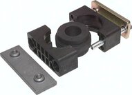 Obejma rurowa z wkładem elastomerowym, bez płytki zamyk., 15mm