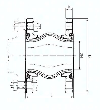 Kompensator kompaktowy, DN80/PN10, EPDM