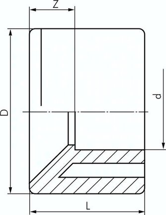 Redukcja klejona, PVCU, 40x63mm