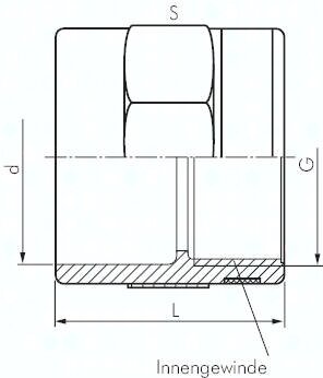 Mufa gwintowana-klejona, PVCU, 32mm x Rp 1"(GW)