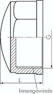 Zaślepka PVCU, Rp 4"(GW)
