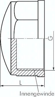Zaślepka PVCU, Rp 1/2"(GW)