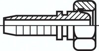 Złącze hydrauliczne do węży, DKM (90°), M38x1,5