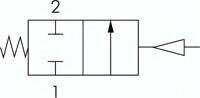 Zawór membranowy PCW (NC) / EPDM, Rp 1/2"(GW)