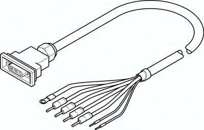 Kabel przyłączeniowy KPWR-MC-1-SUB-15HC-10 (538916) - Festo