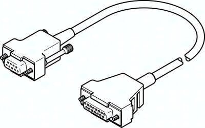 Kabel przyłączeniowy NEBC-S1G15-K-2.5-N-B-S1G9 (553949) - Festo