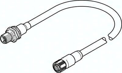 Kabel silnika NEBM-M12G12-RS-1.94-N-M12G12H (571901) - Festo