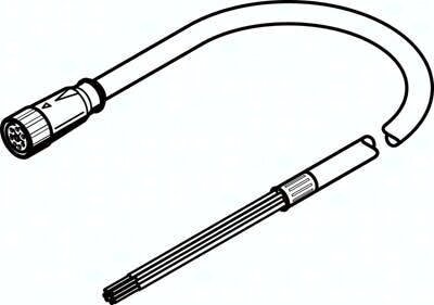 Kabel silnika NEBM-M23G8-E-5-Q9N-LE8 (550310) serii NEBM - Festo