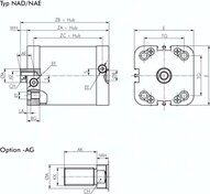 Siłownik dwustronnego działania ISO21287, D32x5 - Airtec