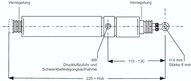 Silownik podwójnego dzialania dla kopul swietlnych RWA 400mm skok