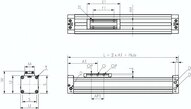 Siłownik beztłoczyskowy D40x2000, krótki wózek - Air-com